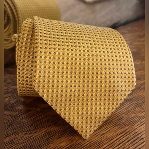 Charvet Gold Textured Men's Tie 59.5”